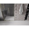 Mexen Velar L stumdomos durys dušui 110 cm, skaidrios, auksinės - 871-110-003-01-50