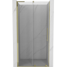 Mexen Velar L stumdomos dušo durys 120 cm, skaidrios, auksinės - 871-120-003-01-50