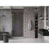 Mexen Velar L stumdomos durys dušui 110 cm, skaidrios, auksinės - 871-110-003-01-50