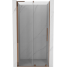 Mexen Velar L stumdomos dušo durys 110 cm, skaidrios, rožinis auksas - 871-110-003-01-60