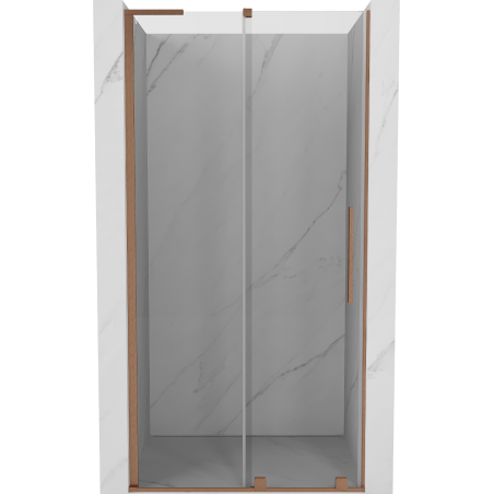 Mexen Velar L stumdomos dušo durys 120 cm, skaidrios, šlifuota varinė - 871-120-003-01-65