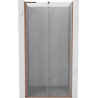 Mexen Velar L stumdomos dušo durys 110 cm, skaidrios, šepečiuota vario spalva - 871-110-003-01-65