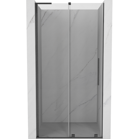 Mexen Velar L stumdomos dušo durys 120 cm, skaidrios, šešėlio pilkos šlifuotos - 871-120-003-01-66