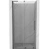 Mexen Velar L stumdomos dušo durys 120 cm, skaidrios, šešėlio pilkos šlifuotos - 871-120-003-01-66