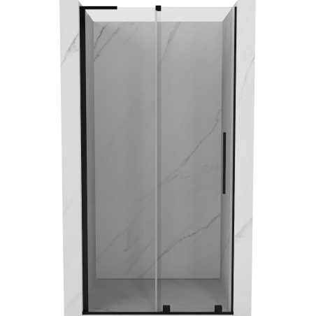 Mexen Velar L dušo durys, stumdomos 120 cm, skaidrios, juodos - 871-120-003-01-70