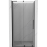 Mexen Velar L dušo durys, stumdomos 120 cm, skaidrios, juodos - 871-120-003-01-70