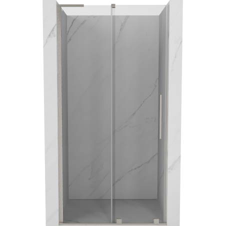Mexen Velar L stumdomos dušo durys, 120 cm, permatomos, šlifuotas nikelis - 871-120-003-01-97