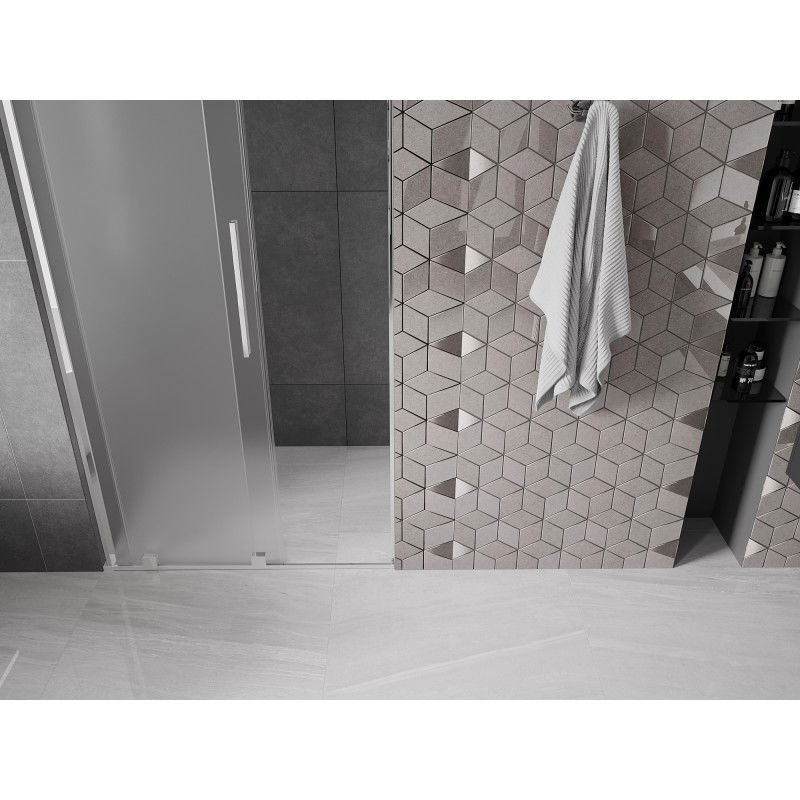 Mexen Velar L stumdomos dušo durys 110 cm, matinės, chromuotos - 871-110-003-31-01