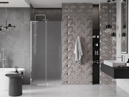 Mexen Velar L stumdomos dušo durys 110 cm, matinės, chromuotos - 871-110-003-31-01