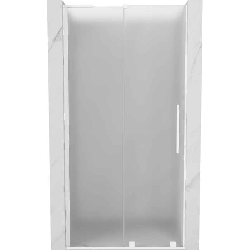 Mexen Velar L stumdomos dušo durys 100 cm, matinės, baltos - 871-100-003-31-20