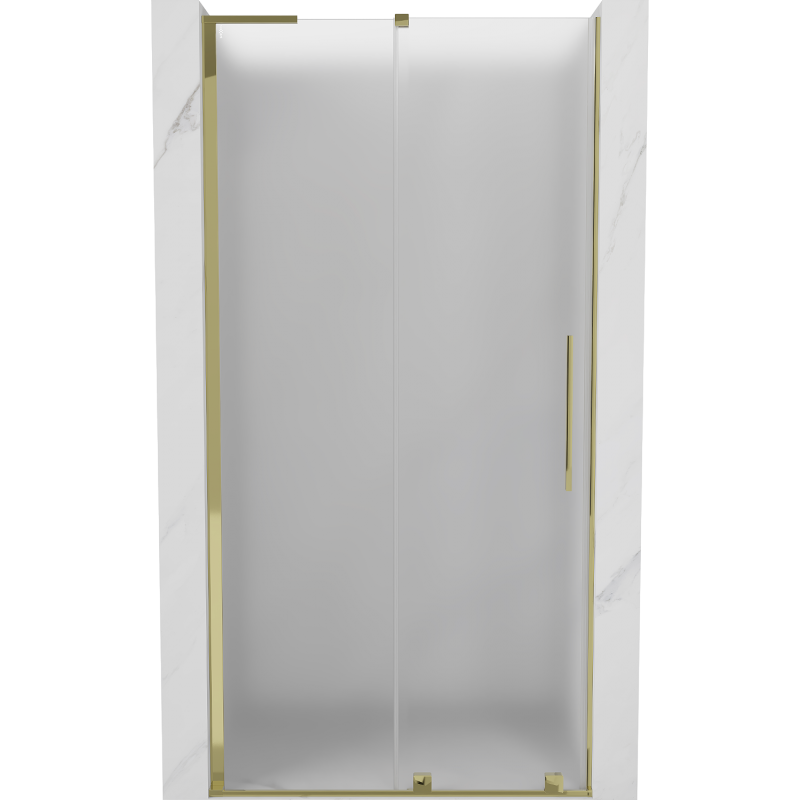 Mexen Velar L slankiojančios dušo durys 110 cm, matinės, auksinės - 871-110-003-31-50