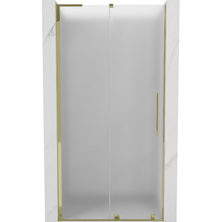 Mexen Velar L slankiojančios dušo durys 110 cm, matinės, auksinės - 871-110-003-31-50