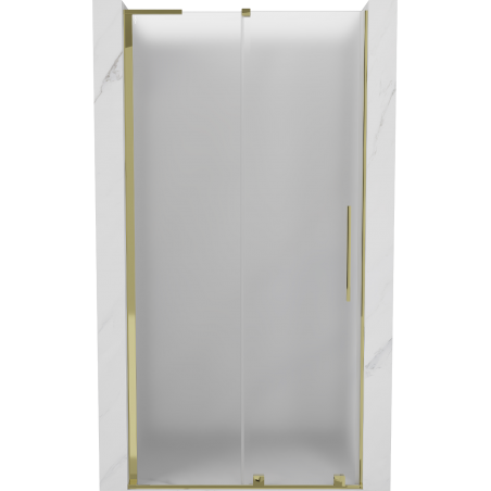 Mexen Velar L stumdomos dušo durys 120 cm, matinės, auksinės - 871-120-003-31-50