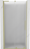 Mexen Velar L stumdomosios dušo durys 120 cm, matinės, šlifuoto aukso - 871-120-003-31-55