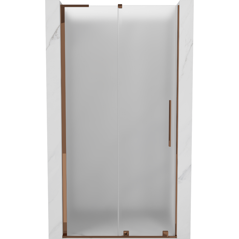 Mexen Velar L stumdomos dušo durys 90 cm, matinės, raudonas auksas - 871-090-003-31-60
