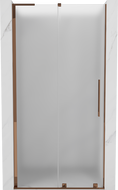 Mexen Velar L stumdomos dušo durys 110 cm, matinės, rožinis auksas - 871-110-003-31-60