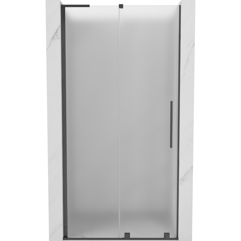 Mexen Velar L slankiojančios dušo durys 120 cm, matinės, šlifuotas dūminis pilkas - 871-120-003-31-66