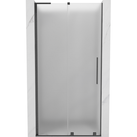 Mexen Velar L slankiojančios dušo durys 120 cm, matinės, šlifuotas dūminis pilkas - 871-120-003-31-66