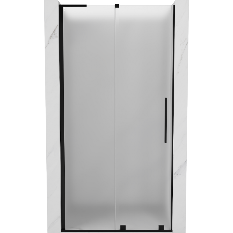Mexen Velar L slankiojančios dušo durys 110 cm, matinės, juodos - 871-110-003-31-70