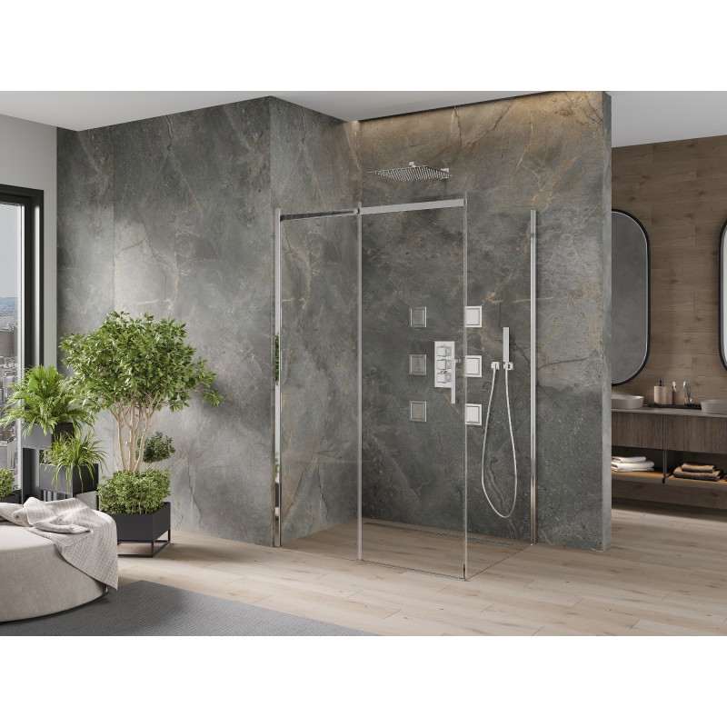 Mexen Omega stumdomoji dušo kabina 120 x 90 cm, skaidri, chromuota - 825-120-090-01-00