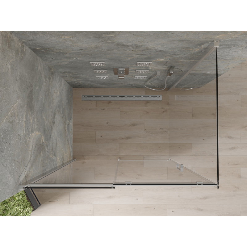 Mexen Omega stumdomoji dušo kabina 120 x 90 cm, skaidri, chromuota - 825-120-090-01-00