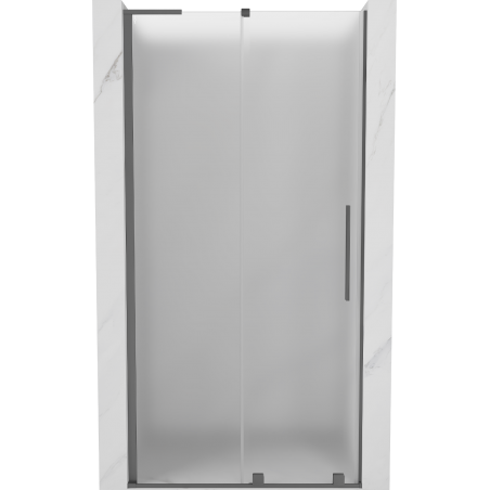 Mexen Velar L slankiojančios dušo durys 110 cm, matinės, ginklų metalo spalvos - 871-110-003-31-95
