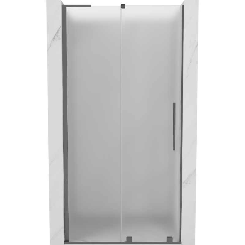 Mexen Velar L stumdomos dušo durys 120 cm, matinės, gun metal - 871-120-003-31-95