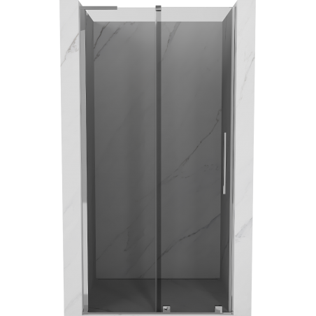 Mexen Velar L slankiojamos dušo durys 120 cm, grafitas, chromas - 871-120-003-41-01