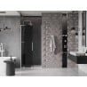 Mexen Velar L slankiojančios dušo durys 90 cm, grafitas, baltos - 871-090-003-41-20