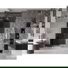 Mexen Velar L stumdomos dušo durys 120 cm, grafitas, baltos - 871-120-003-41-20