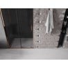 Mexen Velar L stumdomos dušo durys 110 cm, grafitas, rožinis auksas - 871-110-003-41-60