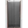 Mexen Velar L stumdomos dušo durys 90 cm, grafitas, šlifuotas varis - 871-090-003-41-65