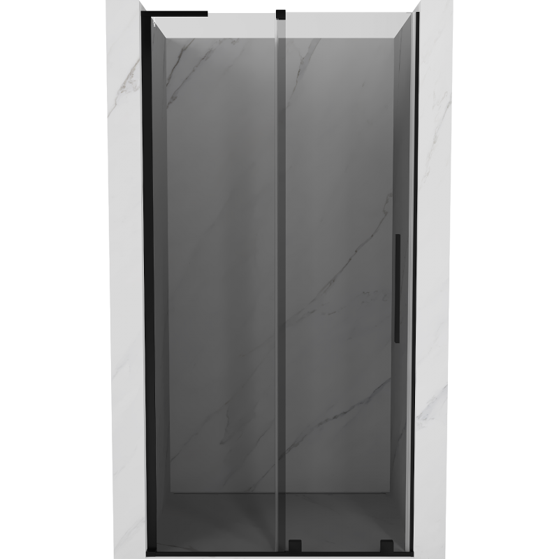 Mexen Velar L slankiojančios dušo durys 90 cm, grafitas, juodos - 871-090-003-41-70