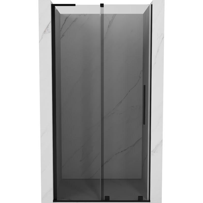 Mexen Velar L stumdomos dušo durys 120 cm, grafitas, juodos - 871-120-003-41-70