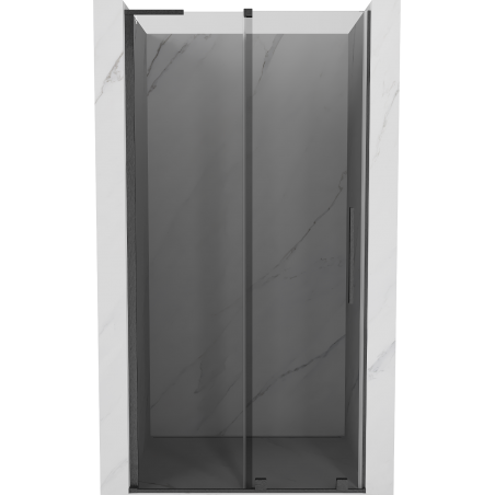 Mexen Velar L slankiojančios dušo durys 110 cm, grafitas, šlifuotas gun gray - 871-110-003-41-66