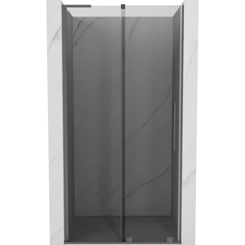 Mexen Velar L stumdomos dušo durys 110 cm, grafitas, ginklo metalo spalva - 871-110-003-41-95
