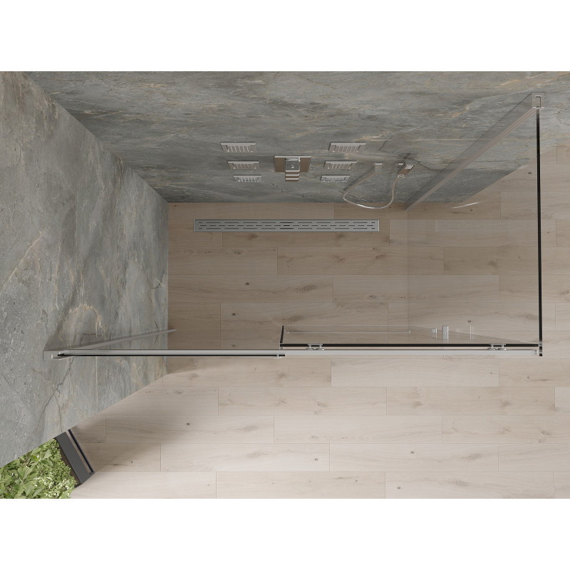 Mexen Omega stumdomas dušo kabinas 140 x 80 cm, skaidrus, chromas - 825-140-080-01-00