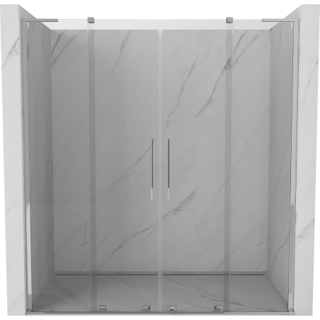 Mexen Velar L Duo stumdomos dušo durys 180 cm, permatomos, chromuotos - 871-180-003-02-01