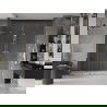 Mexen Velar L Duo stumdomos dušo durys 170 cm, permatomos, auksinės - 871-170-003-02-50