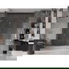 Mexen Velar L Duo stumdomos dušo durys 180 cm, permatomos, šlifuotas varis - 871-180-003-02-65