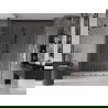 Mexen Velar L Duo stumdomos dušo durys 180 cm, skaidrios, šlifuotas gun gray - 871-180-003-02-66