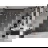 Mexen Velar L Duo stumdomos dušo durys 180 cm, skaidrios, šlifuotas nikelis - 871-180-003-02-97