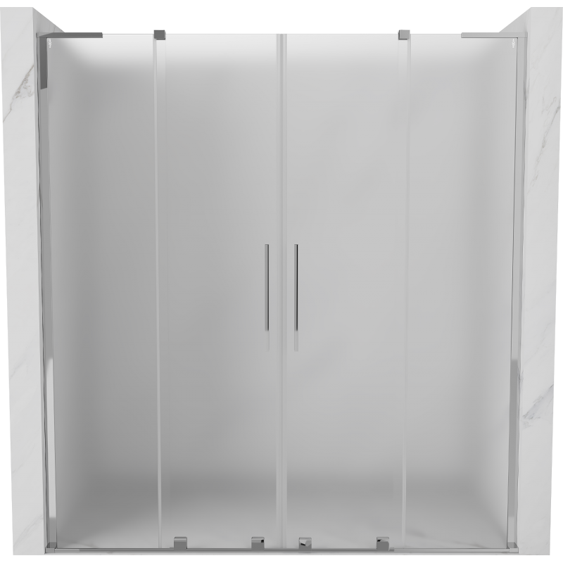 Mexen Velar L Duo stumdomos dušo durys 180 cm, matinės, chromas - 871-180-003-32-01