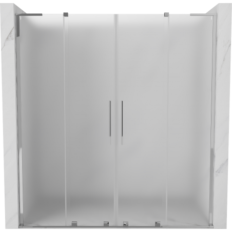 Mexen Velar L Duo stumdomos dušo durys 180 cm, matinės, chromas - 871-180-003-32-01