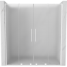Mexen Velar L Duo slankiojančios dušo durys 180 cm, matinės, baltos - 871-180-003-32-20