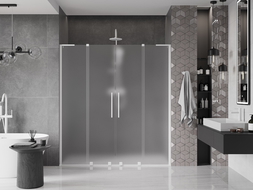 Mexen Velar L Duo stumdomos dušo durys 170 cm, matinės, baltos - 871-170-003-32-20