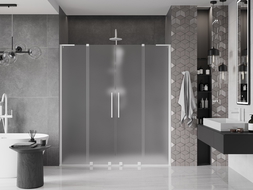 Mexen Velar L Duo slankiojančios dušo durys 180 cm, matinės, baltos - 871-180-003-32-20