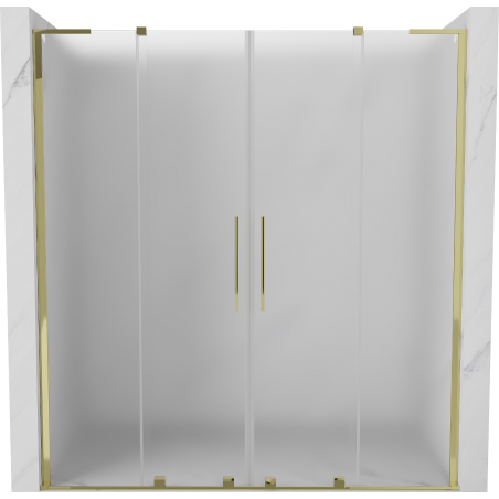 Mexen Velar L Duo stumdomos dušo durys 180 cm, matinis, auksinės - 871-180-003-32-50