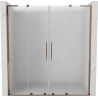 Mexen Velar L Duo stumdomos dušo durys 180 cm, matinė, rožinis auksas - 871-180-003-32-60