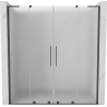 Mexen Velar L Duo stumdomos dušo durys 170 cm, rūkas, šukuotos gun gray - 871-170-003-32-66